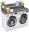 Royxen Laundry Countertop with Storage Universal Fit, Washer and Dryer Countertop with Shelf, Laundry Room Storage, 2-Tier Shelf (Eucalyptus)