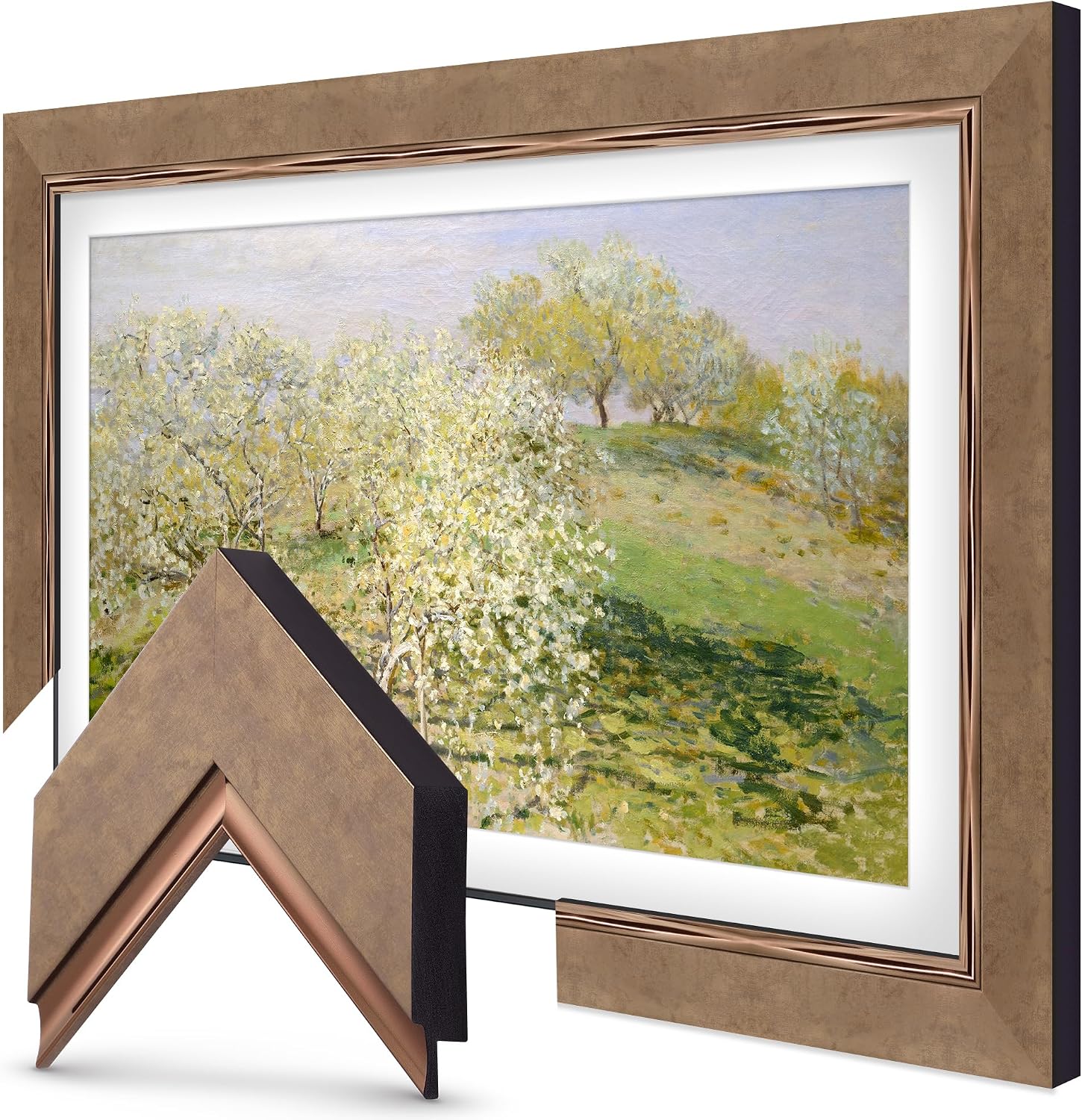 Contemporary Bronze 43' Premiere Deco TV Frame - Compatible ONLY with Samsung The Frame TVs (Fits 2021-2026, LS03A, LS03B, LS03C, LS03D, LS03FA)