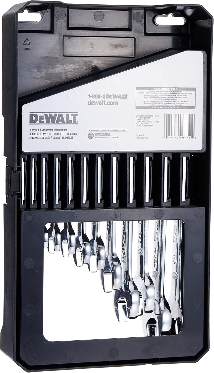 DEWALT Ratcheting Wrench Set, SAE, Flexible, 12-Piece (DWMT19231)