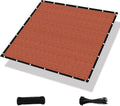 Amagenix 90% Pergola Shade Cover 12' X 20' Rust Red Sun Shade Cloth with Grommets GN07 for Outdoor Garden Patio Porch, Commercial Grade 200 GSM - Cable Zip Ties Included (We Customized)