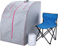 Durasage Lightweight Portable Personal Steam Sauna Spa for Home Relaxation – Full Body Foldable Sauna Tent with 800W Steam Generator, 60-Min Timer, Chair Included