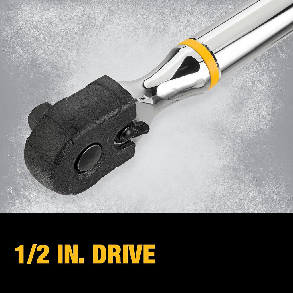 DEWALT Digital Torque Wrench, 1/2 inch Drive, 50-250 FT-LB, with Storage Case (DWMT17060)