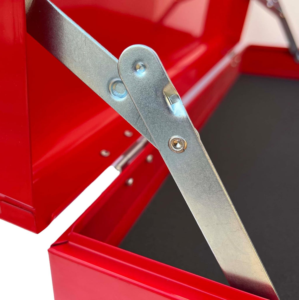 Workington Portable Metal Tool Chest with 6 Drawers, 24' 6-Drawer Tool Chest Cabinet with Ball Bearing Drawer Slides, Steel Tool Storage Box Organizer 4005 Red