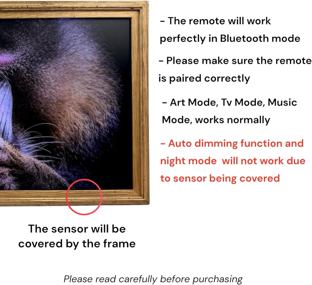 32, 43, 50 & 55 Inch Handmade rustic wood frame. Only works for Samsung The Frame TV and Pro TV. Light Wood Stain (not for use with other models) (50 Inch)