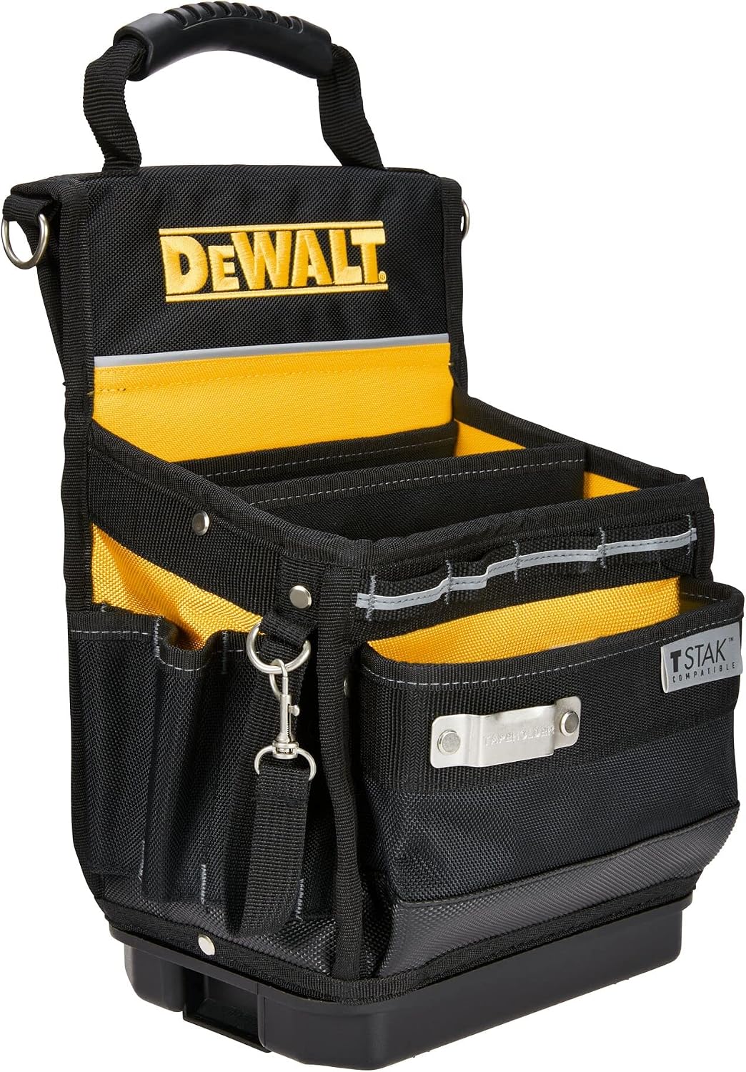 DEWALT Tool Bag, Easy Access Small Tool Pouch with Hard Bottom and Carrying Strap (DWST17624) (Pack of 4)