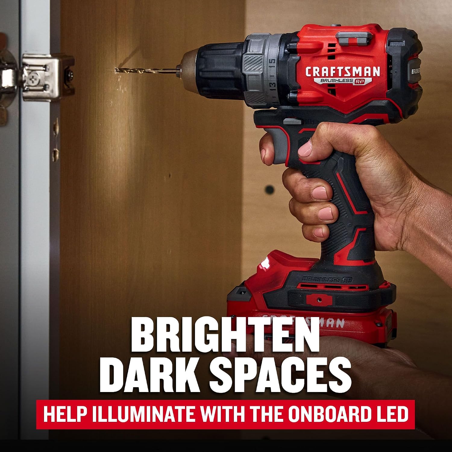 CRAFTSMAN V20 1/2 Inch Drill/Driver Kit with 2 Batteries and Charger (CMCD725D2)
