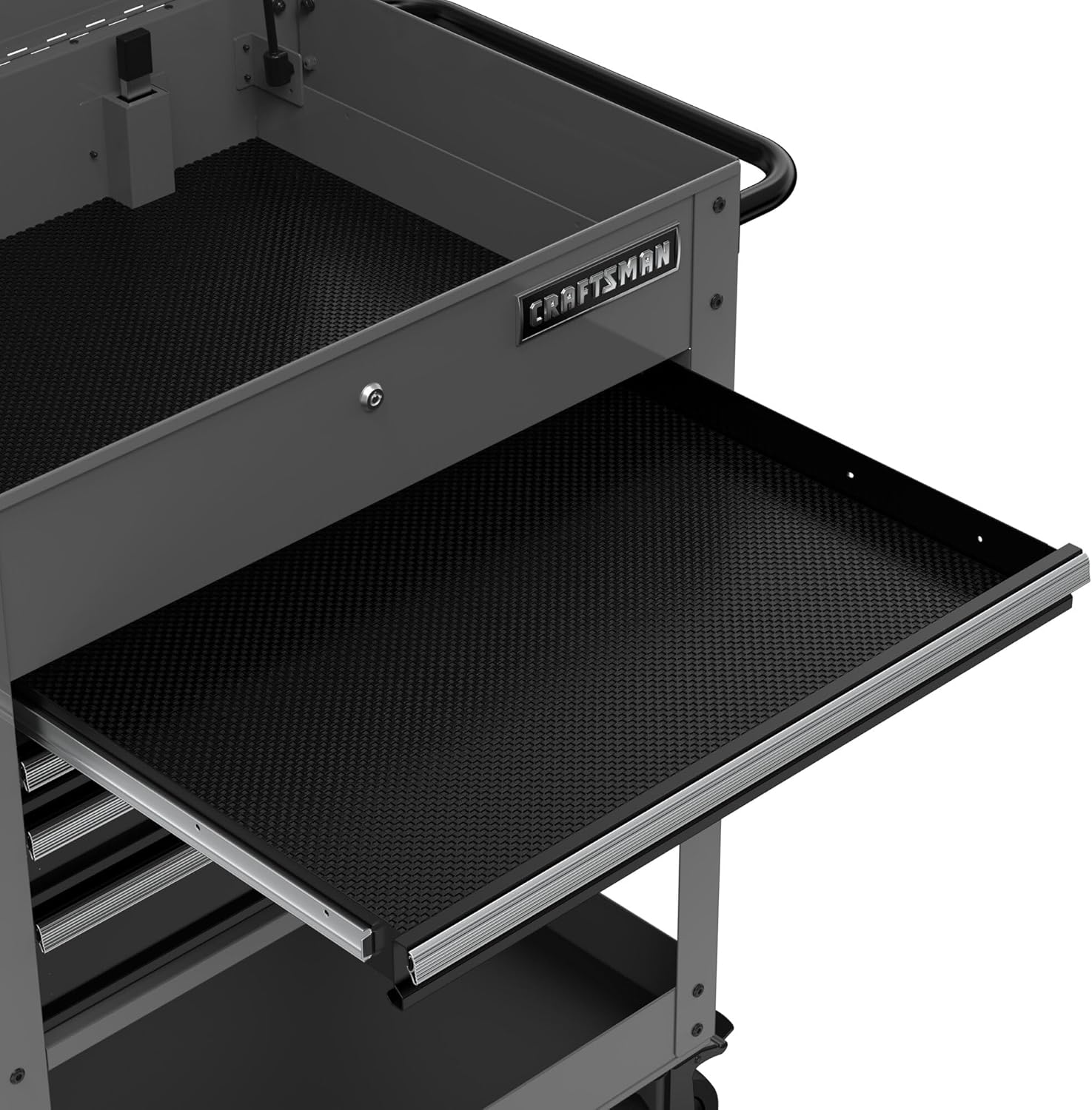 CRAFTSMAN Tool Chest with Wheels, Rolling Cart with Drawers, Power Outlets and USB Port, Steel Storage Tool Cabinet with 4 Drawers, Toolbox on Wheels, Supports up to 700 lbs, Grey (CMST98276GB)