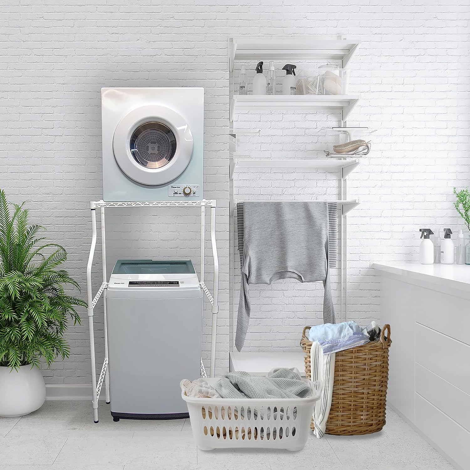 2.6 cu. ft. White Compact Electric Dryer