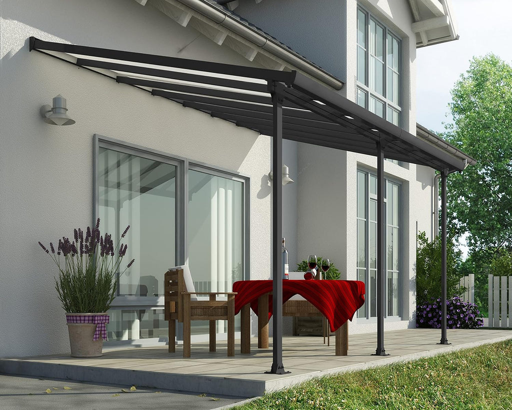 [Palram - Canopia Feria 10' x 14' Patio Cover - Gray]
