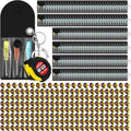 Jutom 360 Pcs Mini Tape Measure Keychain Bulk Mini Screwdriver Keychain Set Adult Tool Party Prize for Father's Men Gifts
