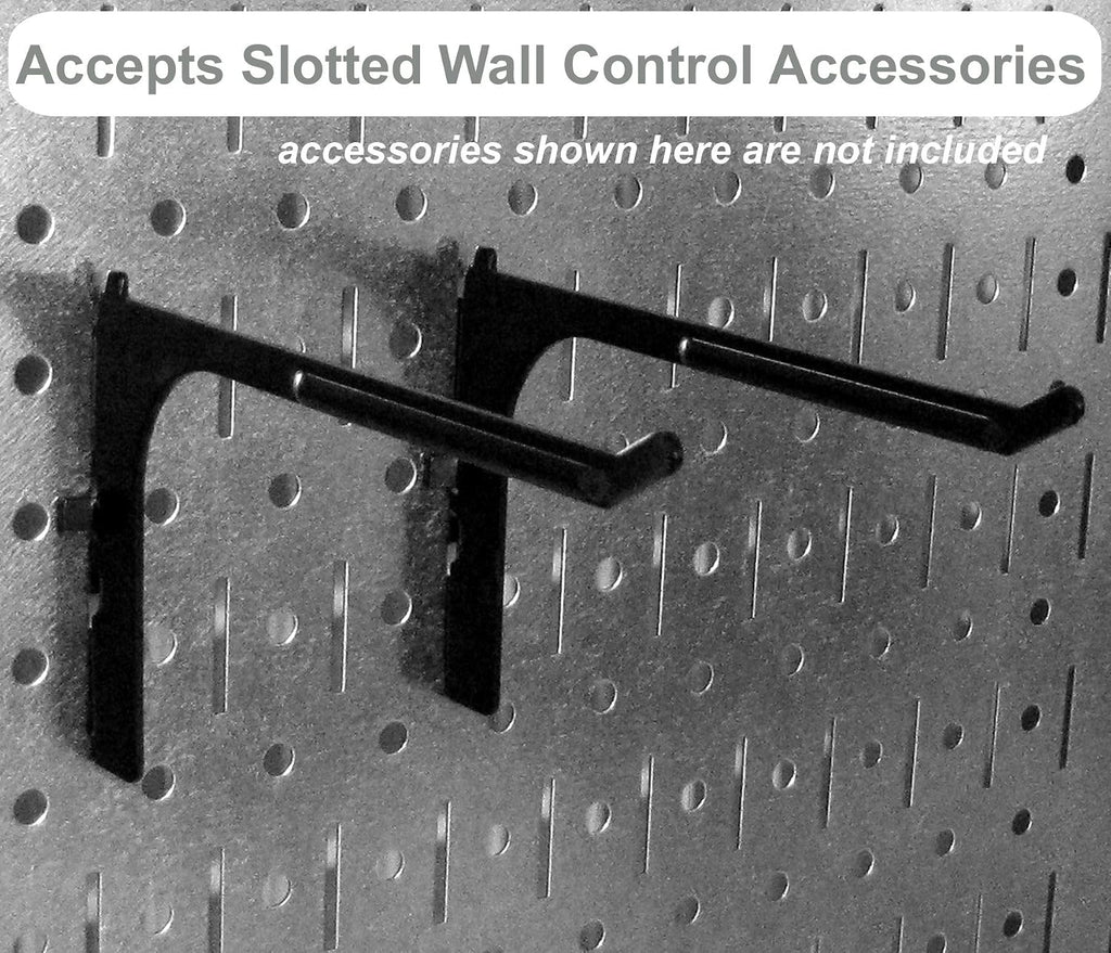 Wall Control Pegboard Organizer 4 ft. Wide Metal Pegboard Standard Tool Storage Kit with Blue Toolboard and Blue Accessories