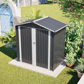 6 x 4 FT Metal Outdoor Storage Shed,Backyard Garden Tool Shed– Lockable Door, Waterproof Sloped Roof, Reinforced Galvanized-Steel Frame, Multi-Purpose Garden Shed for Backyard, Patio & Lawn