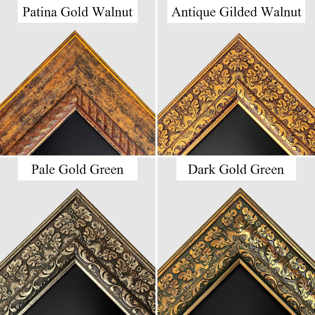 Antique Gilded Walnut 55' TV frame - Compatible ONLY with Samsung The Frame TV and Pro TVs (Fits 2021-2026 models, model codes: 55LS03A/B/C/D/FA/HE/HW)