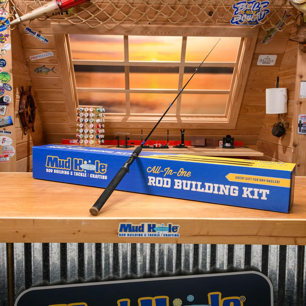 Mud Hole All-in-One Fishing Rod Building Kit with Tools, Components, and Supplies