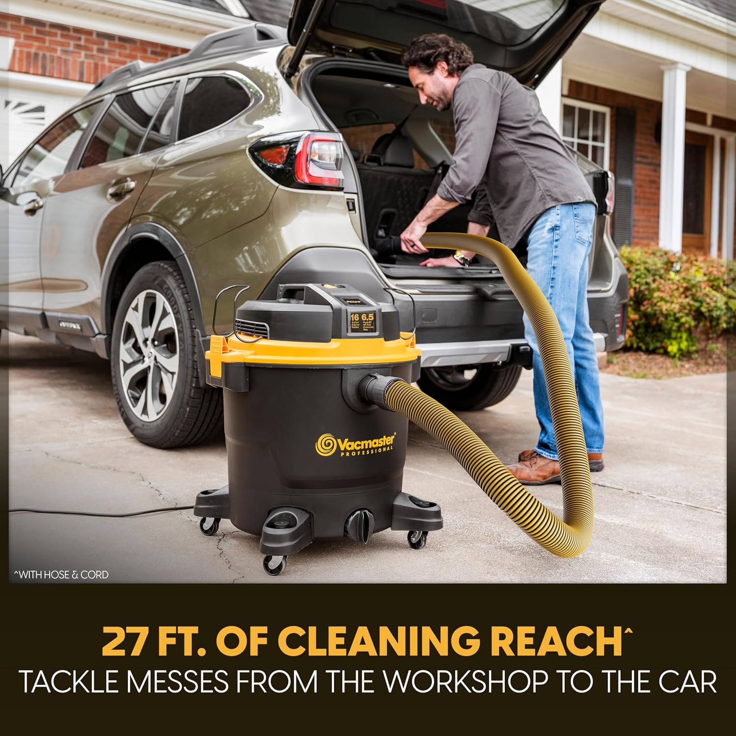 Vacmaster Professional Beast Series 16-Gallon 6.5 Peak HP Wet/Dry Vacuum- VJH1612PF 0203