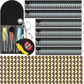 Jutom 288 Pcs Mini Tape Measure Keychain Bulk Mini Screwdriver Keychain Set Adult Tool Party Prize for Father's Men Gifts