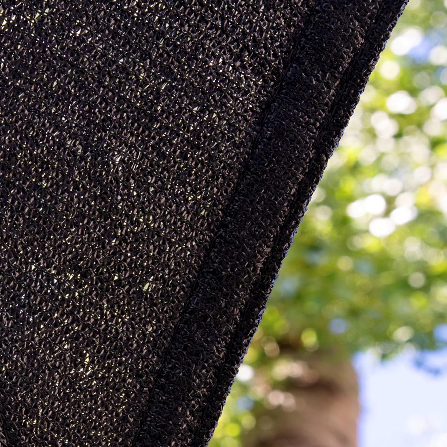 Amgo Custom Size 12' x 20' x 23.3' Black Right Triangle Sun Shade Sail UPF50+ AGTAPT22, Order to Make Canopy Awning, 95% UV Blockage, Water & Air Permeable, Commercial Standard (We Customize)