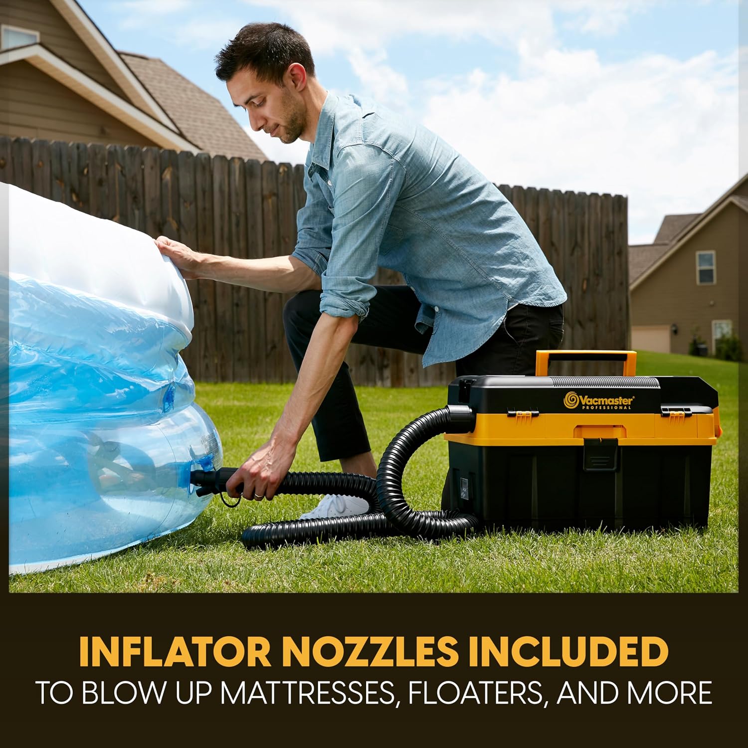 Vacmaster Professional 4-Gallon 24V MAX Cordless Wet/Dry Shop Vacuum with 4.0Ah Battery - DVTB244 0201