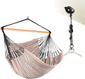 LA SIESTA® - XL King Habana Cotton Hammock Chair & CasaMount - Hanging Chair w/Suspension Kit for Walls Ceilings & Square Beams - Indoor Outdoor Swing Hanging Chair Bedroom Patio Balcony - Zebra