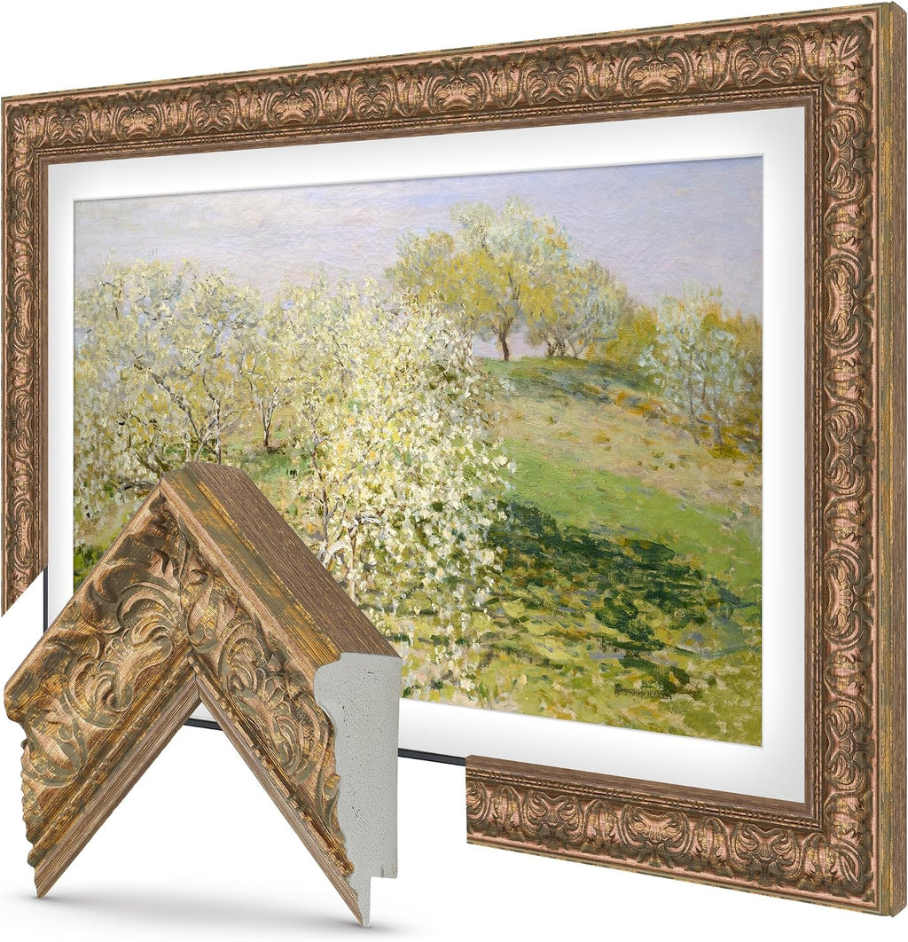 Tuscan Copper 55' Premiere Deco TV Frame - Compatible ONLY with Samsung The Frame TVs (Fits 2021-2026, LS03A, LS03B, LS03C, LS03D, LS03FA)