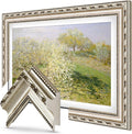 Ornate Silver 75' Premiere Deco TV Frame - Compatible ONLY with Samsung The Frame TV and Pro TVs (Fits 2021-2026, LS03A, LS03B,LS03C,LS03D,LS03FA,LS03FW)