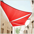 ColourTree CTAPT24 Custom Size Order to Make 12' x 20' x 23.3' Red Right Triangle Sun Shade Sail Canopy Mesh Fabric UV Block UPF50 - Commercial Heavy Duty - 190 GSM - 3 Years Warranty