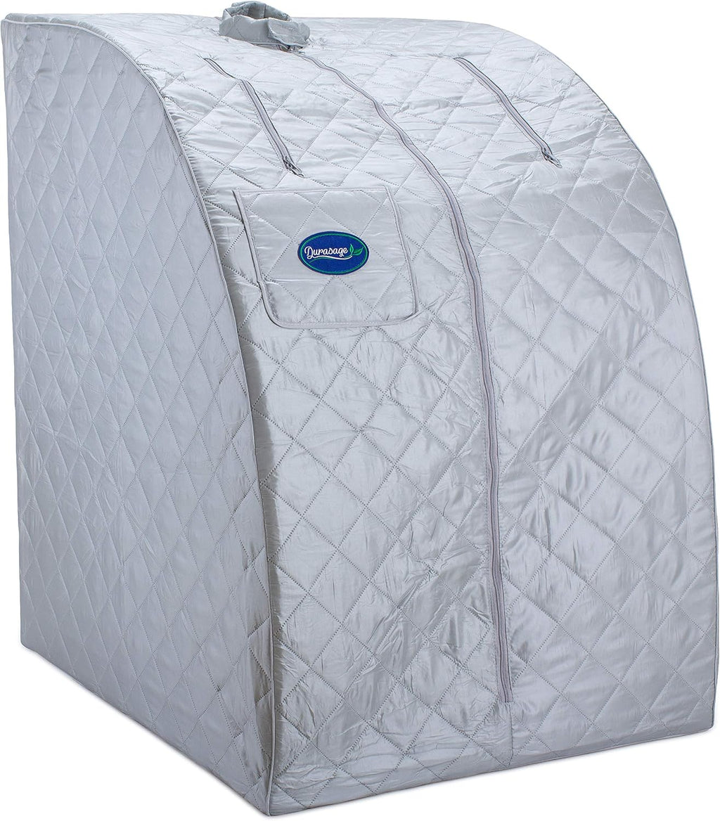 Durasage Portable Steam Sauna for Home - Personal Full Body Detox Sauna Tent with 800W Steam Generator, 60-Min Timer, Foldable Design & Chair for Relaxation