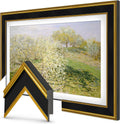 Antique Gold & Black 75' Premiere Deco TV Frame - Compatible ONLY with Samsung The Frame TV and Pro TVs (Fits 2021-2026, LS03A, LS03B,LS03C,LS03D,LS03FA,LS03FW)