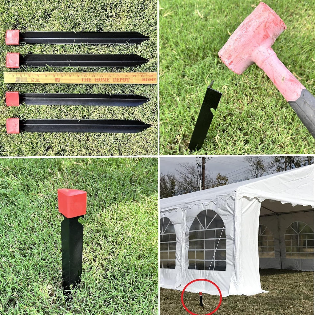 DELTA 20'x20' PVC Marquee Tents for Parties, Large Party Tent, Outdoor Wedding Tent, Heavy Duty Fire Retardant Waterproof Canopy, Carpas para Fiestas,Outdoor Event + 4 Storage Bags