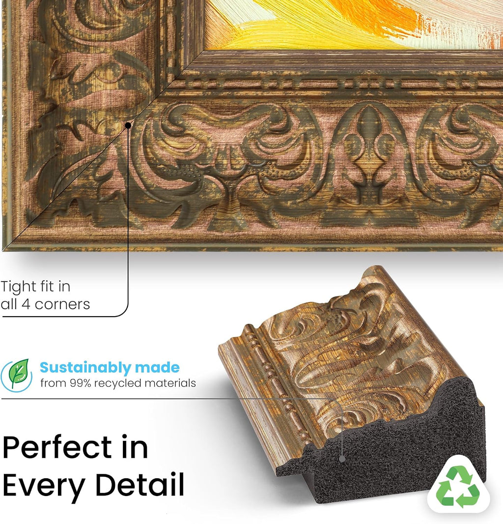 Tuscan Copper 50' Premiere Deco TV Frame - Compatible ONLY with Samsung The Frame TVs (Fits 2021-2026, LS03A, LS03B, LS03C, LS03D, LS03FA)