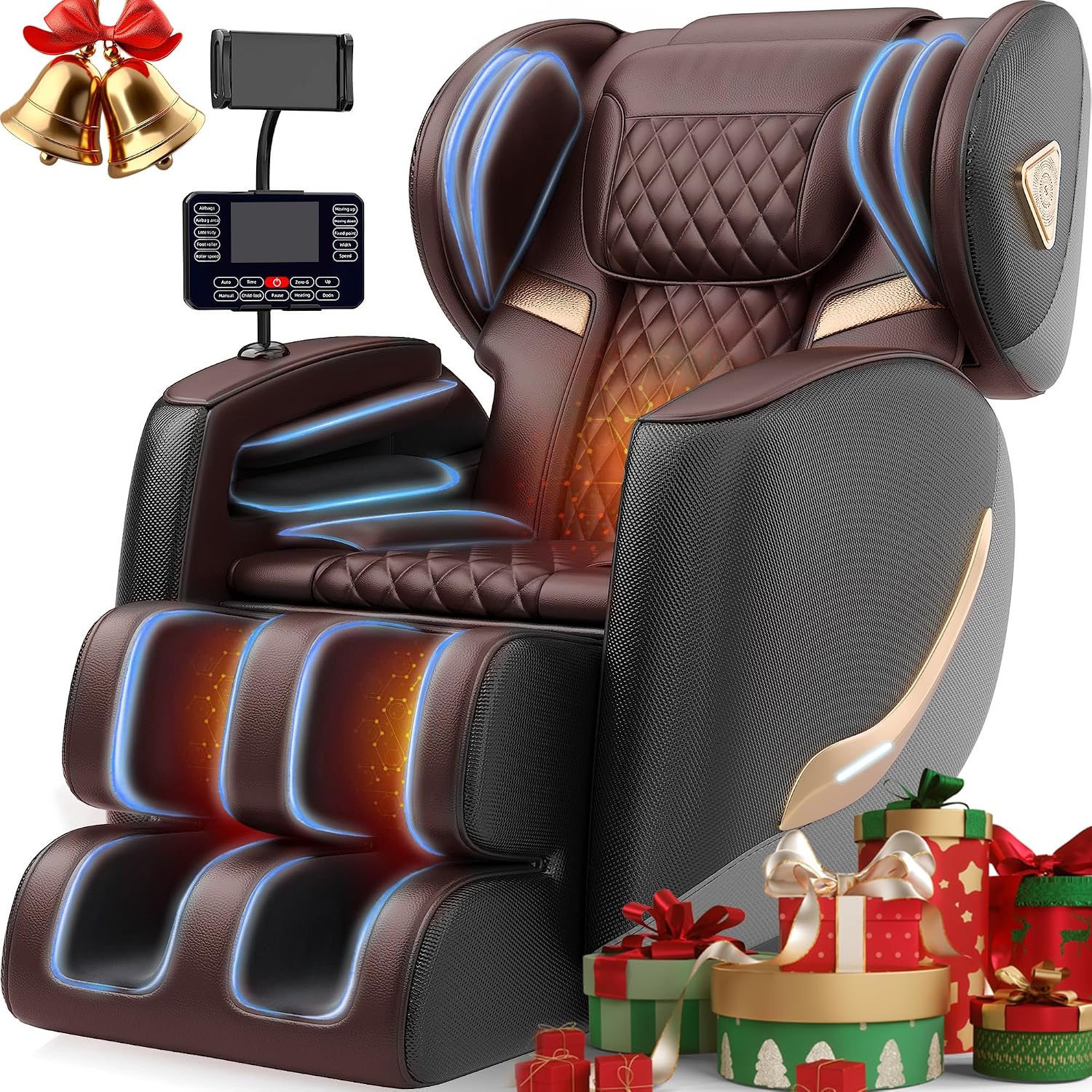 Massage Chair Full Body, Zero Gravity Massage Chair - Upgraded 10 Fix Rollers, 2026 Massage Chairs Full Body and Recliner with Heating, Foot Massage, Airbags, Home Office Relaxation