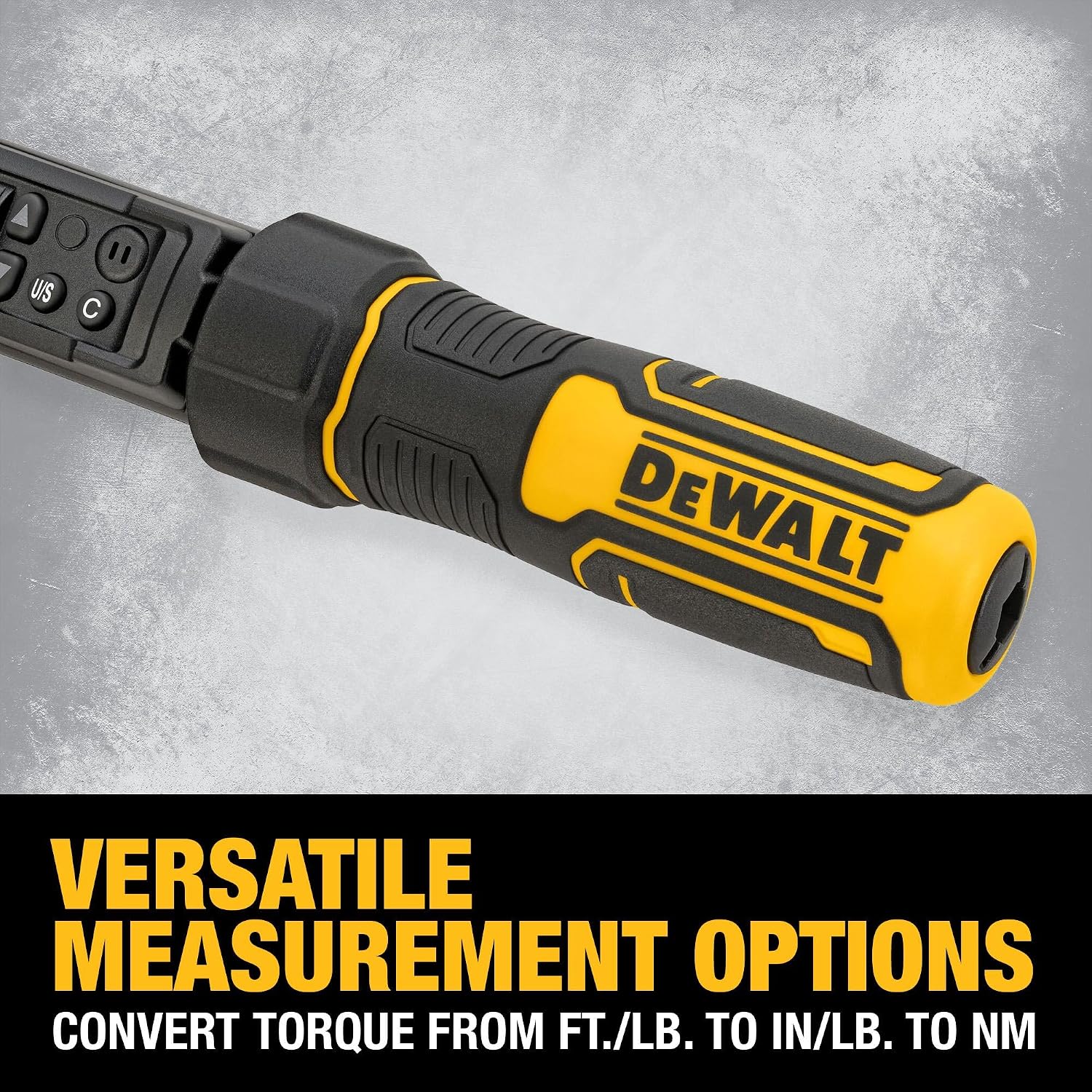 DEWALT Digital Torque Wrench, 3/8 inch Drive, 20-100 FT-LB, with Storage Case (DWMT17061)