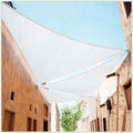 ColourTree Custom Size CTAPRT20 Order to Make 12' x 20' x 23.3' White Right Triangle Sun Shade Sail Canopy Mesh Fabric UV Block UPF50 - Commercial Heavy Duty - 190 GSM - 3 Years Warranty