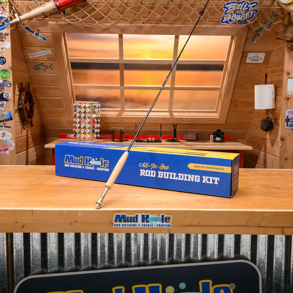 Mud Hole All-in-One Fishing Rod Building Kit with Tools, Components, and Supplies