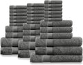 Organic Cotton Luxuriously Plush Towel 33 Piece Set|GOTS & Oeko-TEX Certified|Premium Hotel Quality Towels|Feather Touch Technology|650 GSM Long Staple|Soft, Quick Dry & Ultra-Absorbent