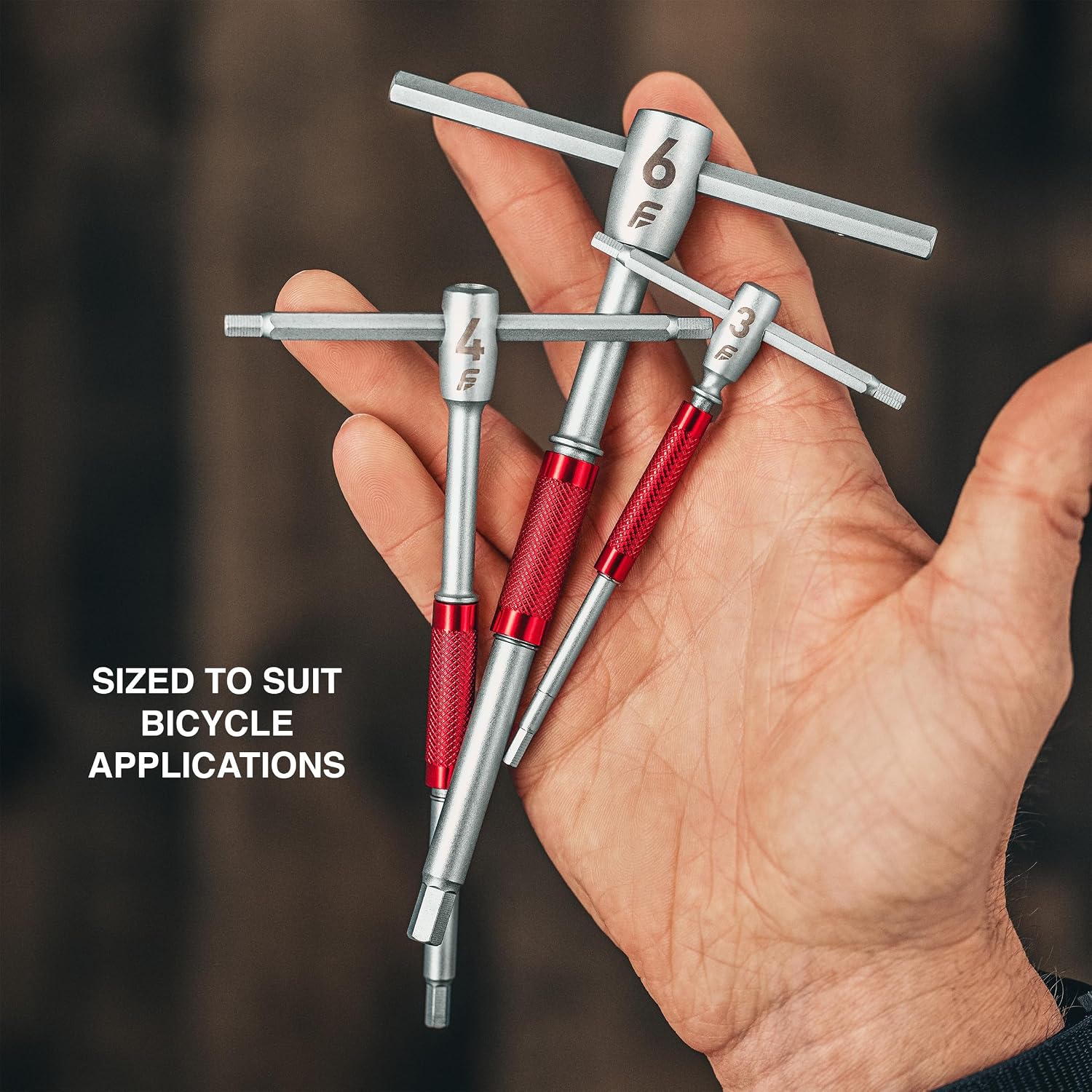 Feedback Sports | Modular T-Handle Kit Hex + Torx Wrench Set | Includes 10 Tools (7 Hex Wrenches & 3 Torx) | For Bicycle Maintenance & Repair