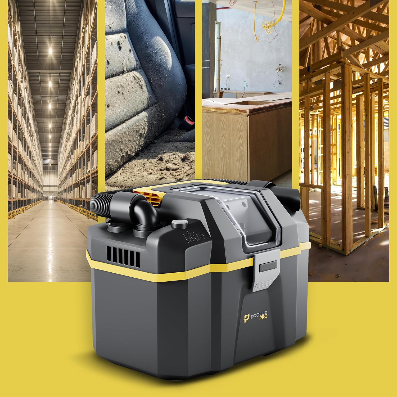 Prolux Surge Pro Cordless Wet/Dry Light Commercial Vacuum Cleaner, 18V High-Performance Battery, Brushless Motor, Versatile Wet/Dry Pickup & Blower, HEPA Filtration
