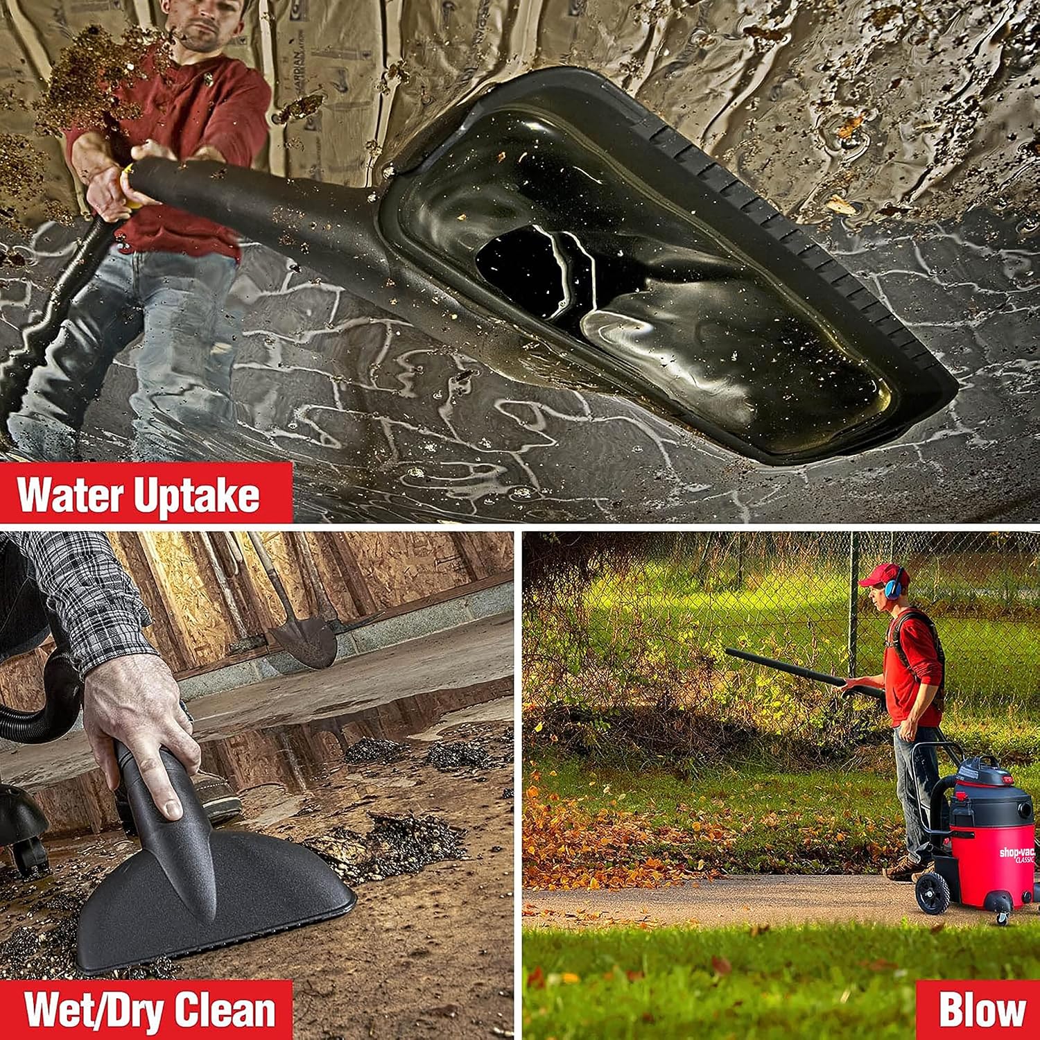 Shop-Vac 14 Gallon 6.5-Peak HP Wet/Dry Vacuum with Filter, Hose and Accessories,5973136