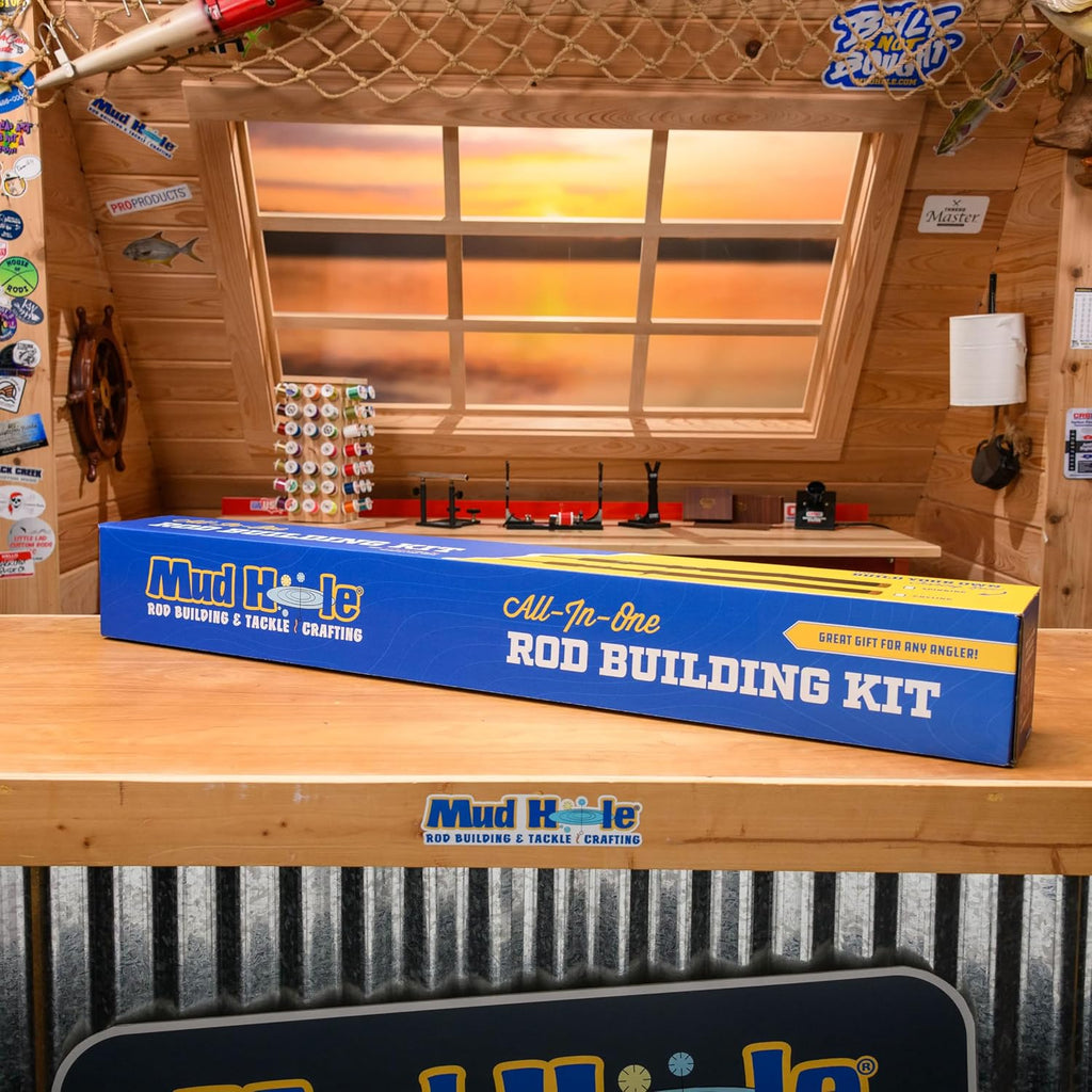 Mud Hole All-in-One Fishing Rod Building Kit with Tools, Components, and Supplies