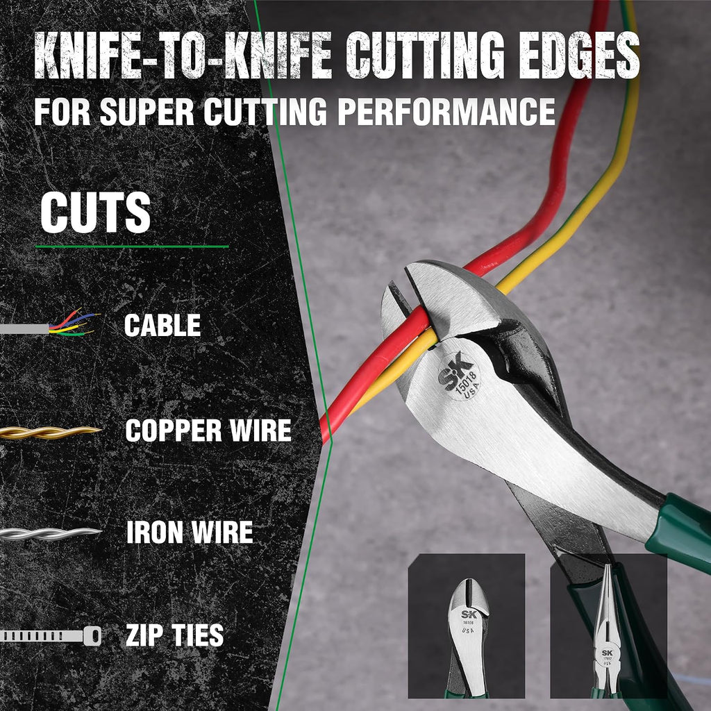 SK Tools USA 5 Piece General Purpose Pliers Set | 17835