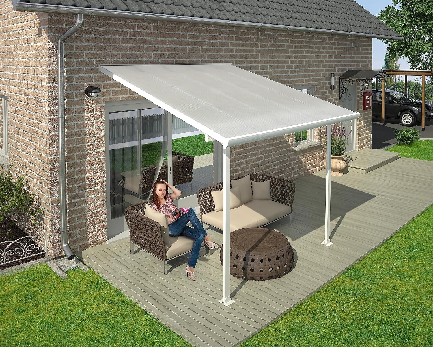 Palram - Canopia Feria 10' x 10' Patio Cover - White