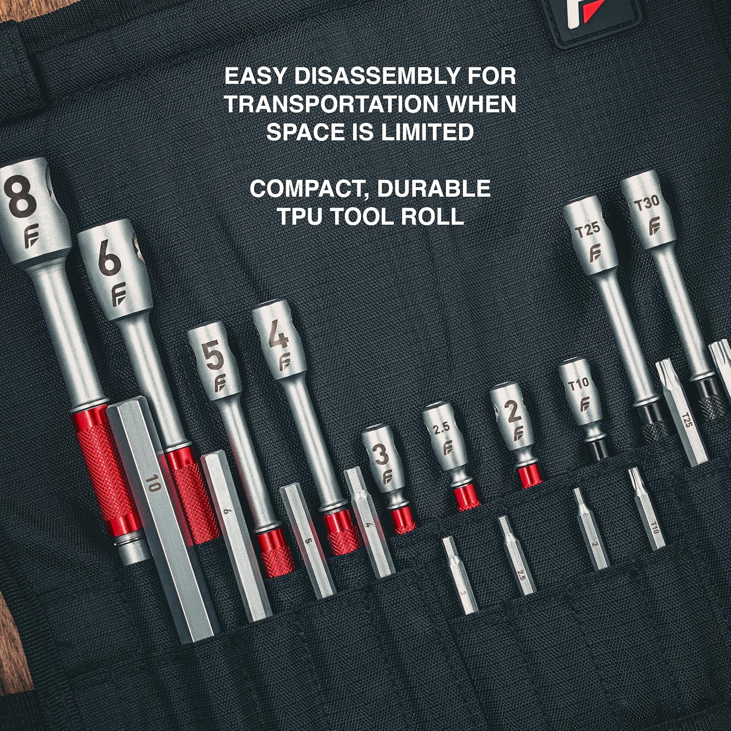 Feedback Sports | Modular T-Handle Kit Hex + Torx Wrench Set | Includes 10 Tools (7 Hex Wrenches & 3 Torx) | For Bicycle Maintenance & Repair