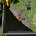 Amgo Custom Size 12' x 20' x 23.3' Black Right Triangle Sun Shade Sail UPF50+ AGTAPT22, Order to Make Canopy Awning, 95% UV Blockage, Water & Air Permeable, Commercial Standard (We Customize)