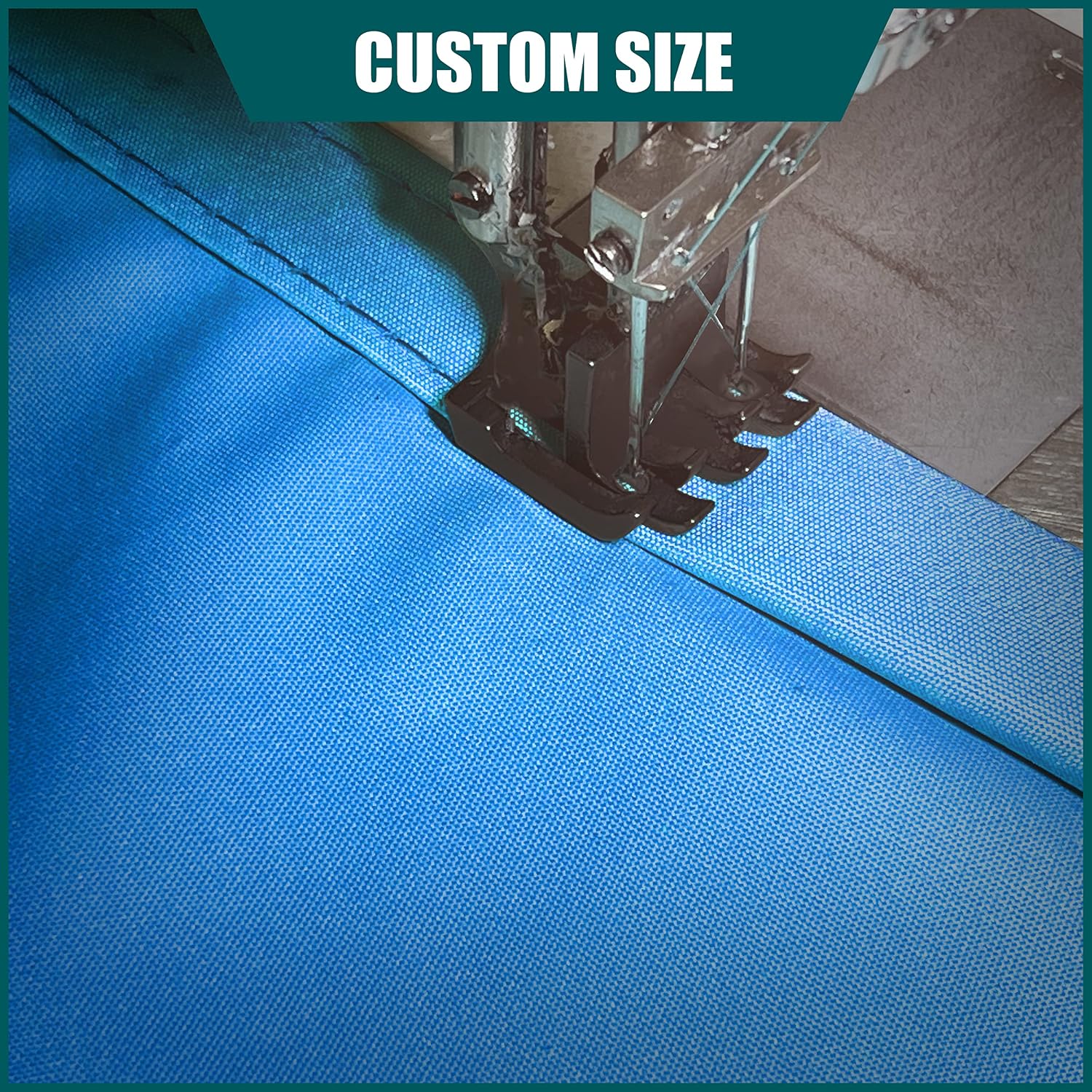 Royal Shade 12' x 20' Blue Rectangle Waterproof Sun Shade Sail RS-SLR Canopy Awning Shelter, UPF50+ 98% UV Blockage UV & Water Resistant, Outdoor Patio Garden Carport (We Make Custom Size)